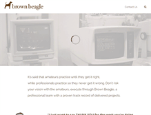 Tablet Screenshot of brownbeagle.com.au